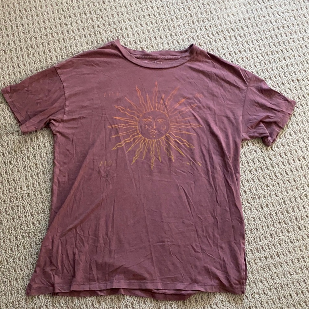Purple American Eagle Graphic T-shirt